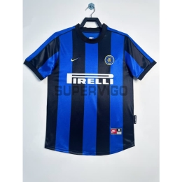 Camiseta Inter de Milan Primera Equipación Retro 1999/00 Azul/Negro