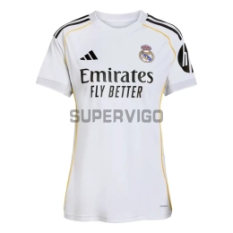 Camiseta Real Madrid Primera Equipación 2025/2026 Blanco Mujer