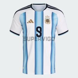 Camiseta J.Álvarez 9 Argentina Primera Equipación 2026 Azul/Blanco
