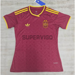 Camiseta España Mundial 2026 Edición Especial Rojo Mujer 2 Estrellas