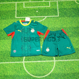 Camiseta Senegal Segunda Equipación Mundial 2026 Verde Niño Kit