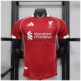 Camiseta Liverpool Primera Equipación 2025/2026 Rojo (EDICIÓN JUGADOR)