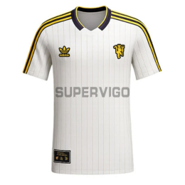 Camiseta Manchester United Terrace Icons Retro 2025/26 Blanco/Amarillo