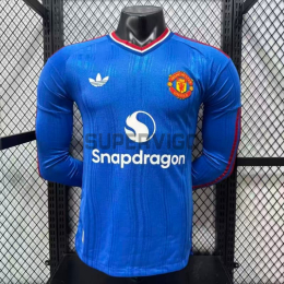 Camiseta Manchester United Segunda Equipación 2026/2027 ML Azul (EDICIÓN JUGADOR)