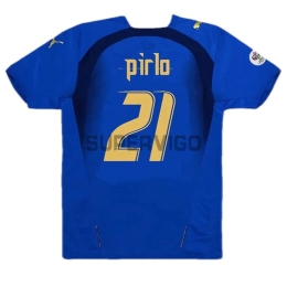 Camiseta PIRLO 21 Italia Primera Equipación Retro 2006