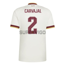 Camiseta Carvajal 2 España Segunda Equipación Mundial 2026 Blanco/Rojo
