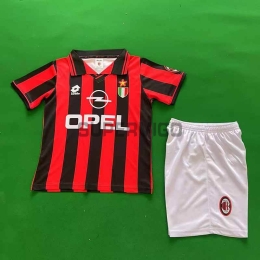 Camiseta AC Milan Primera Equipación Retro 96/97 Niño Kit