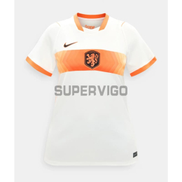 Camiseta Holanda Segunda Equipación Mundial 2026 Blanco Mujer