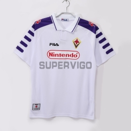 Camiseta Fiorentina Segunda Equipación Retro 1998/99 Blanco