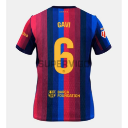 Camiseta GAVI 6 Barcelona Primera Equipación 2026/2027 Rojo/Azul con Parche La Liga