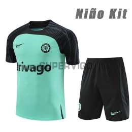 Camiseta de Entrenamiento Chelsea 2023/2024 Niño Kit Verde