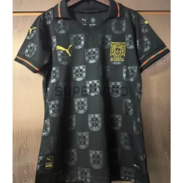 Camiseta Portugal 2026 Edición Especial Negro Mujer