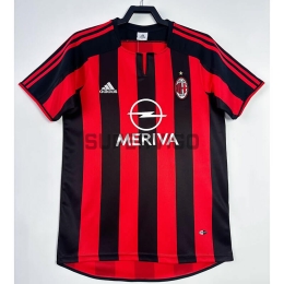 Camiseta AC Milan Primera Equipación Retro 2003/04