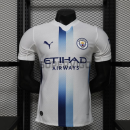 Camiseta Manchester City Tercera Equipación 2026/2027 Blanco/Azul (EDICIÓN JUGADOR)