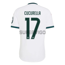Camiseta CUCURELLA 17 Real Madrid Primera Equipación 2026/2027 Blanco con Parche HP