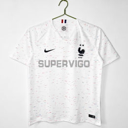 Camiseta Francia Segunda Equipación Retro 2018 Blanco