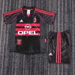 Camiseta AC Milan Tercera Equipación Retro 1998/99 Niño Kit