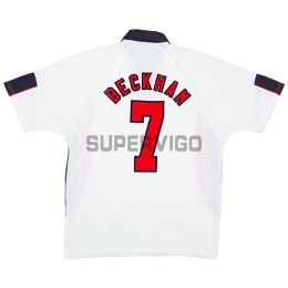 Camiseta BECKHAM 7 Inglaterra Primera Equipación Retro 1998