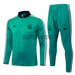 Sudadera De Entrenamiento Liverpool 2025/2026 Kit Verde/Negro/Blanco