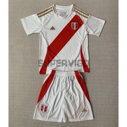 Camiseta Perú Primera Equipación 2024 Niño Kit