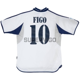 Camiseta FIGO 10 Real Madrid Primera Equipación Retro 2000/01