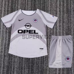 Camiseta PSG Segunda Equipación Retro 2001/02 Gris Niño Kit