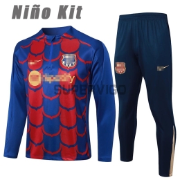 Sudadera De Entrenamiento Barcelona 2024/2025 Niño Kit Rojo/Azul