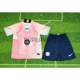 Camiseta Barcelona 2025/26 Niño Kit Rosa