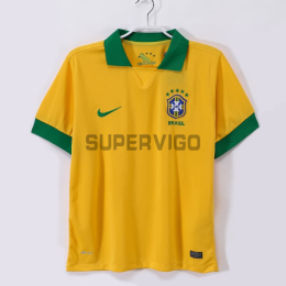 Camiseta Brasil Primera Equipación Retro 2013 Amarillo