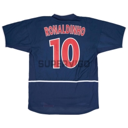 Camiseta RONALDINHO 10 PSG Primera Equipación Retro 2002/03
