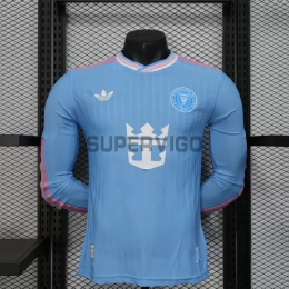 Camiseta Inter Miami Tercera Equipación 2025/2026 ML Azul Claro (EDICIÓN JUGADOR)