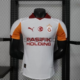 Camiseta Galatasaray Segunda Equipación 2025/2026 Blanco/Naranja (EDICIÓN JUGADOR)