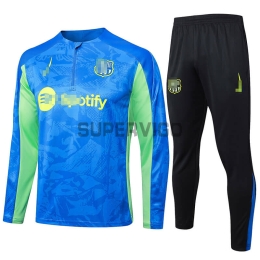 Sudadera de Entrenamiento Barcelona 2024/2025 Kit Azul/Verde