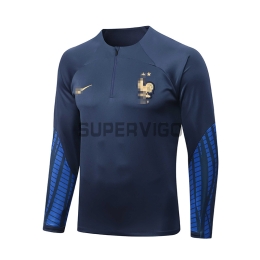 France Soccer Jersey Navy Blue Training Top