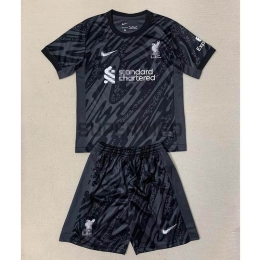 Camiseta De Portero Liverpool 2024/2025 Niño Kit Gris/Negro