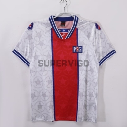 Camiseta PSG Segunda Equipación Retro 1994/95 Blanco/Rojo