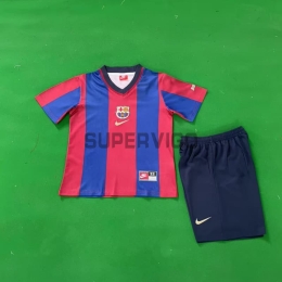 Camiseta Barcelona Primera Equipación Retro 1998/99 Niño Kit