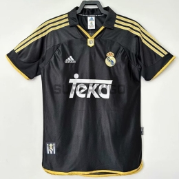 Camiseta Real Madrid Segunda Equipación Retro 1999/00 Negro