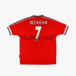 Camiseta BECKHAM 7 Manchester United Primera Equipación Retro 1998/00