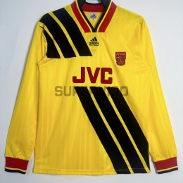 Camiseta Arsenal Segunda Equipación Retro 1993/94 ML Amarillo