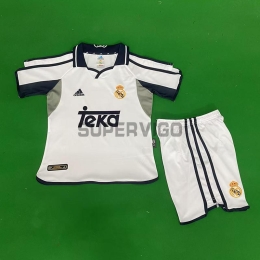 Camiseta Real Madrid Primera Equipación Retro 2000/01 Niño Kit