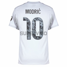 Camiseta MODRIĆ 10 Real Madrid Primera Equipación 2025/2026 Blanco con Parche HP (EDICIÓN JUGADOR)
