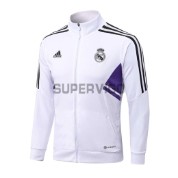 2022/2023 Real Madrid White/Purple Training Jacket