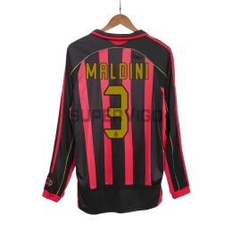 Camiseta MALDINI 3 AC Milan Primera Equipación Retro 2006/07 ML