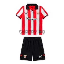 Camiseta Athletic de Bilbao Primera Equipación 2025/2026 Rojo/Blanco Niño Kit