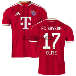 Camiseta OLISE 17 Bayern Múnich Primera equipación 2026/2027 Rojo
