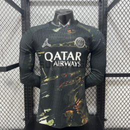 Camiseta PSG 2025/2026 Night Edition ML Negro (EDICIÓN JUGADOR)