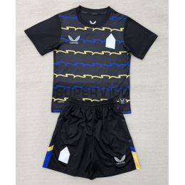 Camiseta Everton FC Tercera Equipación 2025/2026 Negro Niño Kit