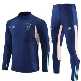 Sudadera de Entrenamiento Ajax de Ámsterdam 2023/2024 Kit Azul Oscuro