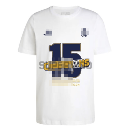 Camiseta Real Madrid 2023/2024 Campeones 15 Blanca